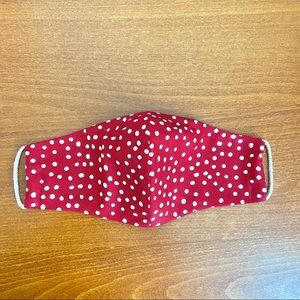 Cute Red Polkadot Cloth Facemask